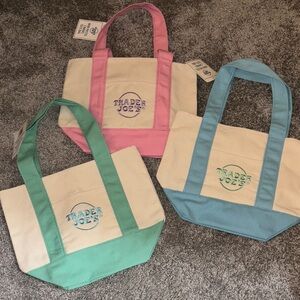 Trader Joe’s  Mini Tote Bag - Pink, Blue, Mint
